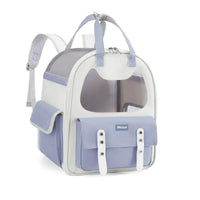 HKM-816211 Airline-Approved Dog and Cat Backpack Carrier with Breathable Oxford Fabric and Mesh Ventilation