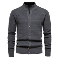 HKM-424019 Customized Men's Business Sweater Knit Sweater Fall and Winter New Cardigan Men's Pullover Coat