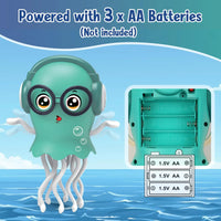 HKM-018579 Dancing Octopus Toy with Auto-Sensing and Obstacle Avoidance for Kids aged 5-7