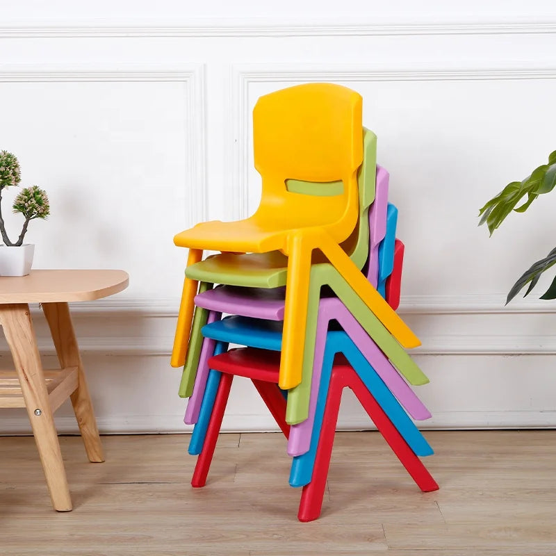 KTX-382675 Stackable Plastic Chairs for Toddlers - Ideal for Preschool and Kindergarten Classrooms
