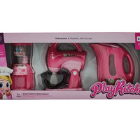HKM-049043 Colorful Plastic Kitchen Play Set for Kids - Fun Household Appliances Toys
