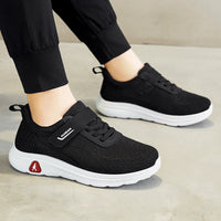 HKM-738195 B-22007 Men's Casual Comfortable Flats Men's Sneakers Lace-Up Mesh Shoes Lightweight Breathable