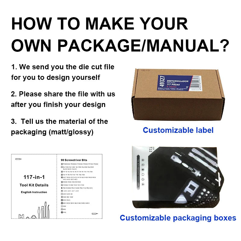 KTX-428115 Precision Mini Screwdriver Set with 118 Magnetic Bits - Multi-Function Stainless Steel Repair Tool