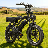 HKM-7779027 Electric Fat Tire Bike for City Commuting, 250W Motor, 48V 15.6Ah Battery, 20 x 4 in Tires, 7 Speed