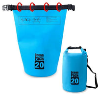HKM-207635 Lightweight Waterproof PVC Outdoor Dry Bag - 20L Foldable Design for Sports and Hiking