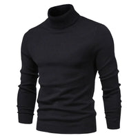 HKM-391251 Men Sweater Fall and Winter Men's Pullover Shirt New Bottoming Shirt Slim High Neck Casual Knit Sweater Thread Sweater
