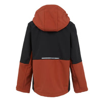 HKM-309907 Winter Softshell Jacket with Block Color Design for Kids Boy