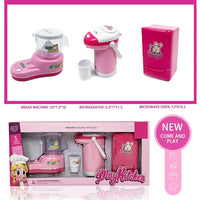 HKM-049043 Colorful Plastic Kitchen Play Set for Kids - Fun Household Appliances Toys