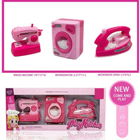 HKM-049043 Colorful Plastic Kitchen Play Set for Kids - Fun Household Appliances Toys