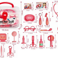 HKM-655827 Mini Doll House Doctor Kit for Kids - Portable Role Play Educational Toy