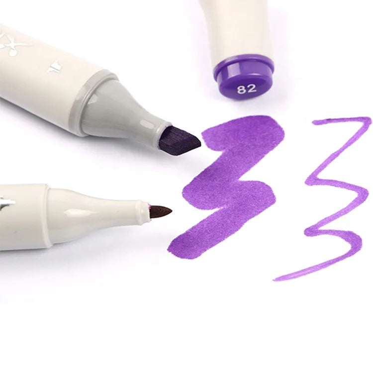 KTX-706323 168-Colour Dual-Head Alcohol-Based Art Markers for Creative Drawing and Illustration