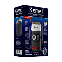 HKM-914323 Rechargeable Cordless Double-Blade Razor Shaver and Beard Trimmer for Men with LCD Display