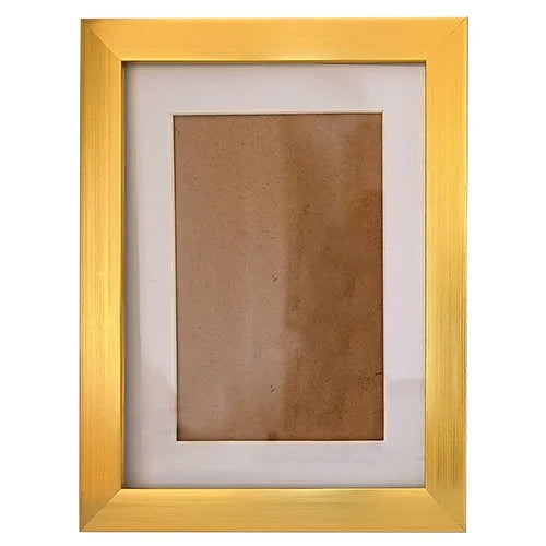 KTX-845587 Modern Black, White, and Gold PS Plastic Picture Frame 11x14 for Artwork and Certificates