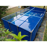 HKM-044947 Foldable Outdoor Rectangular Pool with Aeration System for Shrimp and Koi养殖
