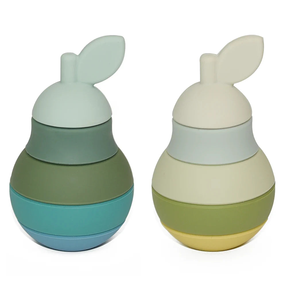 KTX-212499 Soft Baby Stacking Teething Toy and Building Block for Sensory Play