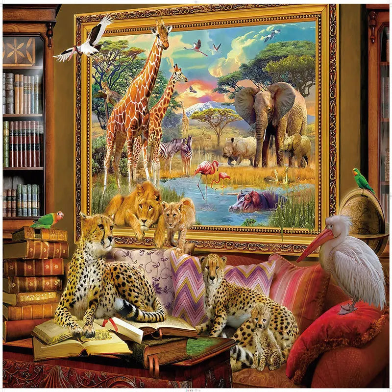 KTX-514323 Custom 1000 Piece Jigsaw Puzzle Featuring Famous Painting Scenery for Educational Decompression Activities