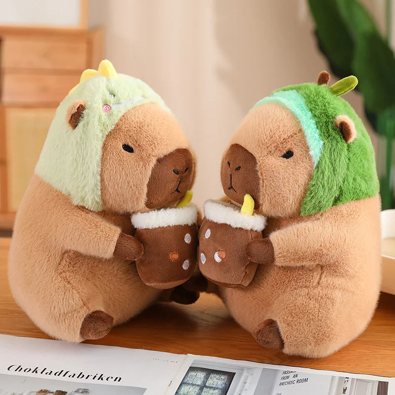 KTX-572115 Capybara Plush Toys in Various Designs: Dinosaur, Unicorn, Avocado, and Rabbit Styles