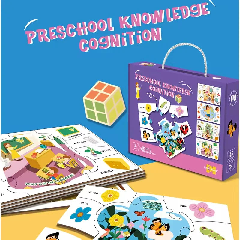 HKM-741779 3D Jigsaw Puzzle Music Box DIY Educational Toy for Children, Cognitive Development