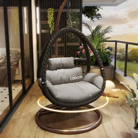 Modern Design Indoor Outdoor Rocking Swing Bird's Nest Balcony Hammock Chair 2-Seater Outdoor Furniture Hanging Basket Swing
