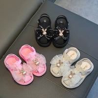 HKM-558547 OEM Beautiful Soft Rubber Baby Girls' Casual Shoes Hot Selling Cute Newborn Princess Shoes with Soft Breathable Bottom