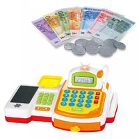 HKM-211731 Supermarket Cash Register Toy with Mini Accessories for Kids 2-14 Years, EPT Model EPT608354/EPT608370