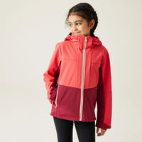 HKM-342675 Winter Girls Softshell Windproof Jacket Elegant Dress Design for Comfort and Style