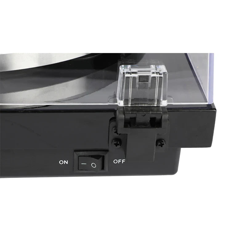 KTX-251731 Fully Automatic Wooden Vinyl Record Player with Nostalgic Mechanical Design