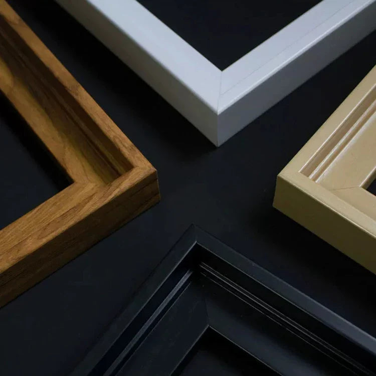 KTX-194131 Modern Black Floating Frame for Canvas and Art Prints, Sizes A4 A3 10" 12" 8" 7" 12''