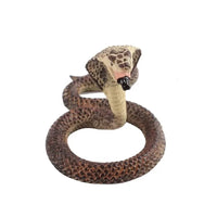 HKM-359763 Realistic Plastic Naja Snake Toy for Ages 5-13, Hand-Made in Guangdong, 4.5 x 7 x 4.5 CM