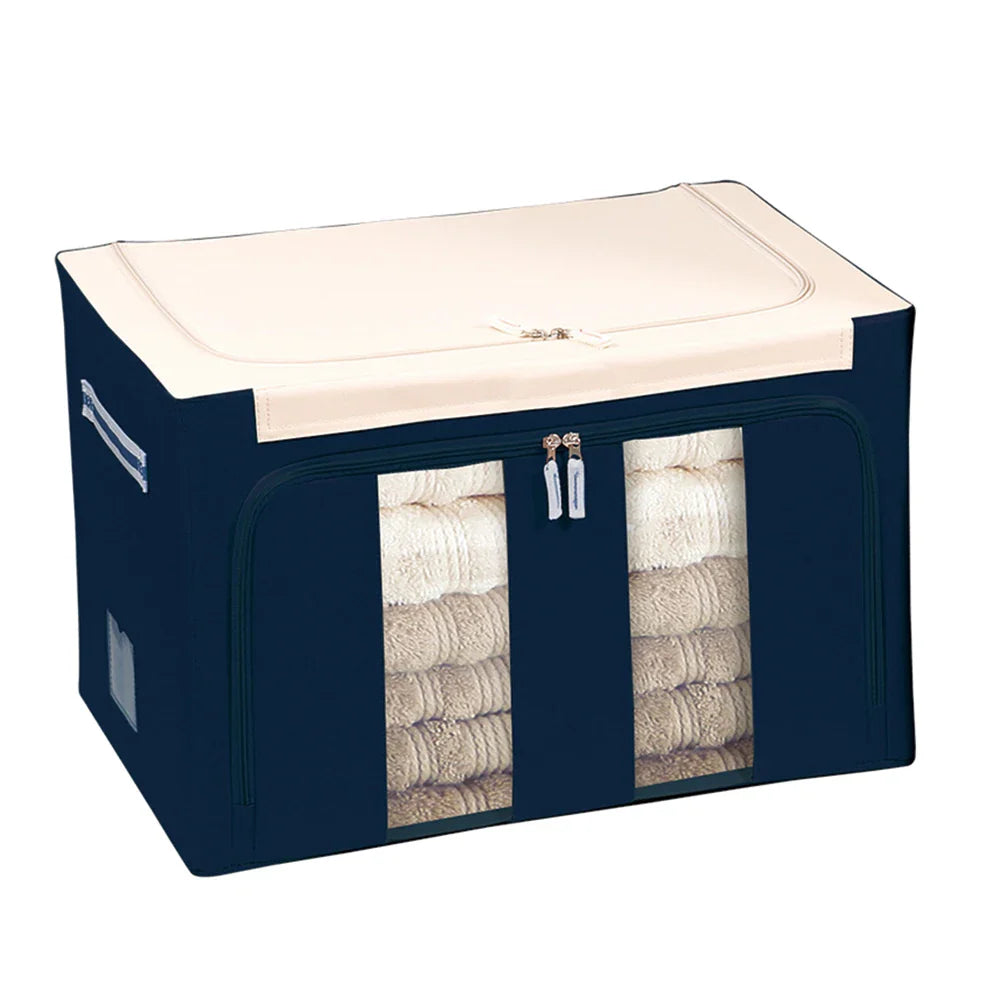 KTX-598419 Fabric Closet Organizer Storage Bin with Handle for Home and Office