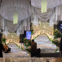 Swiss Dot Tulle Chair Sashes Organza Chair Back Bow Sheer Yarn Chair Covers for Wedding Banquet Party Event Decoration