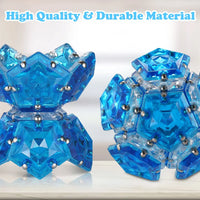 HKM-739475 12 Piece Magnetic Fidget Sphere Set - Engaging Pentagonal Magnets for Creative Play and Stress Relief