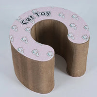 HKM-898707 Interactive Corrugated Cardboard Cat Scratching Board for Engaging Play and Claw Maintenance