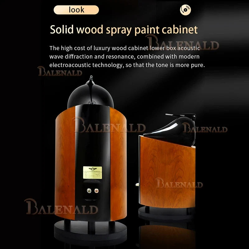 KTX-432531 Hi-Fi 8-Inch Three-Way Bookshelf Speaker with Nautilus Audio Design