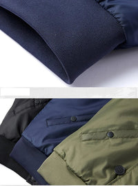 HKM-619475 Men's Flying Cotton Jacket Plus Size Sporty Workwear With Hood Collar Thick Baseball Zipper Winter Clothing Men's Coats