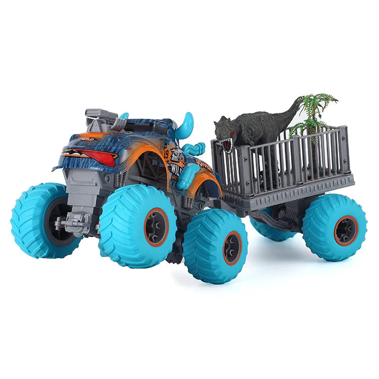 HKM-081811 6x6 Remote Control Monster Truck Stunt Car - 1/16 Scale Electric Vehicle for Ages 5+