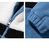 HKM-570899 Men's Lamb Fleece and Thick Cotton Stand Collar Puffer Jacket Winter Clothing Jacket for Men Men's Jackets