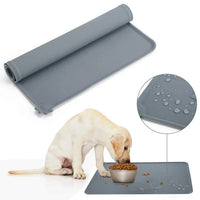 HKM-078355 Non-Slip Waterproof Silicone Pet Feeding Mat with High Lips for Dogs and Cats