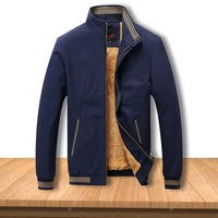 HKM-193491 Mens Winter Iacket Coat Velvet Thickened Cold Resistant Warm Windproof Waterproof Plush Standing Collar Men's Coats