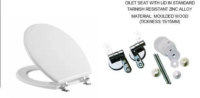 KTX-998675 Durable PP Toilet Seat Cover for Standard Bathroom WCs