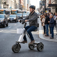350W Aluminum Alloy Folding Electric Scooter for Adults,  High Speed Urban Commuting Scooter for Students & Commuters