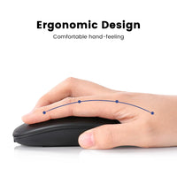 HKM-609299 Rechargeable Wireless RGB Gaming Mouse - Slim Silent Design for PC and Computer