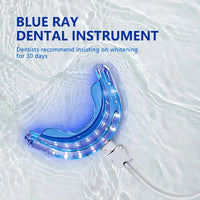 HKM-487187 LED Teeth Whitening Kit with Blue Light Device and Whitening Strips for Oral Care