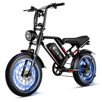 Electric Bike, Electric Mountain Bike with 48V 17.5Ah Removable Larger Battery 20'' Tire E Bike, Adult Electric Bicycles