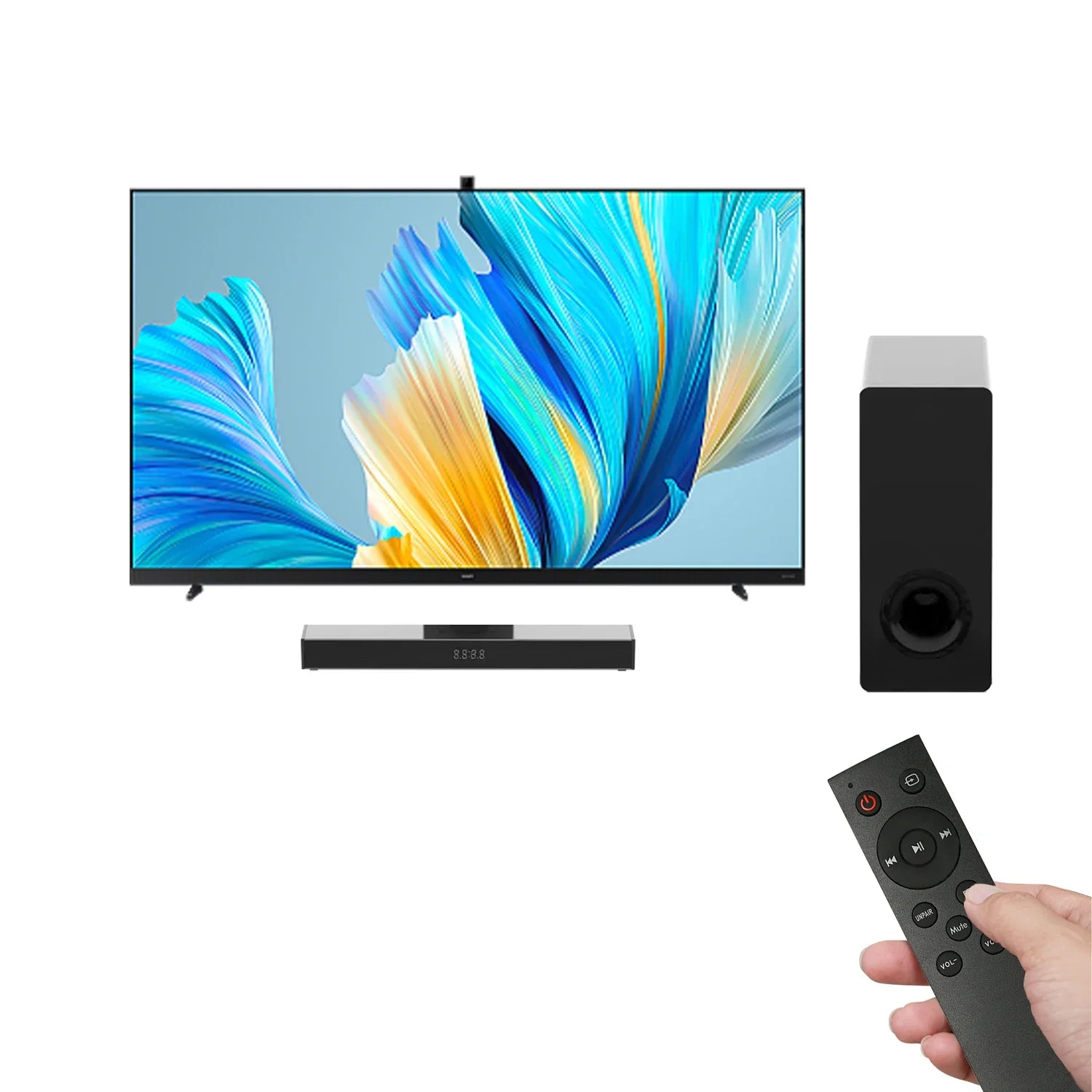 KTX-926355 2.1 Channel Sound Bar with Subwoofer - Wireless Home Theatre Sound System for TVs