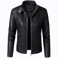 HKM-209299 Hot Selling Sporty Women's PU Leather Jacket with Long Sleeves Customizable Motorcycle Suit for Outfit Clothing