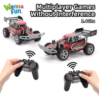 HKM-508947 1:18 2.4G Remote Control Drift Racing Buggy with 4WD & Interchangeable Wheels, Ready-to-Go Off-Road Truck