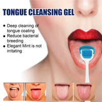 HKM-766291 Tongue Cleaner with Deep Cleaning Gel and Brush for Oral Health and Bacterial Reduction