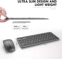 HKM-625107 Wireless Ergonomic Keyboard and Mouse Combo for PC - 2.4G Wireless Technology