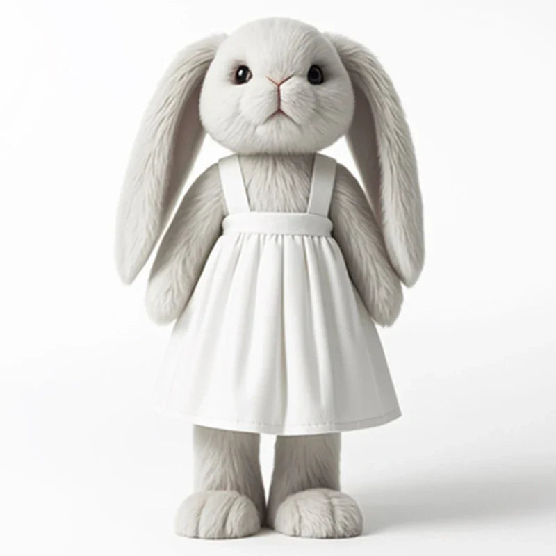 KTX-589075 Soft Plush Pink Bunny Toy - Cartoon Ballet Peter Rabbit for Babies